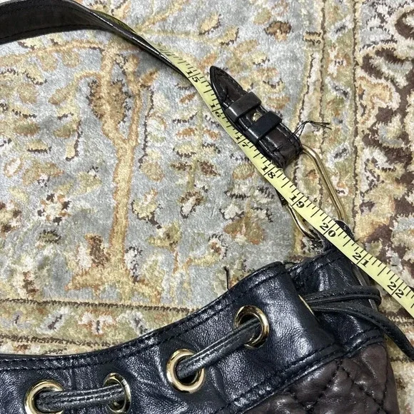 Y2K Juicy Couture Vintage Genuine Leather Shoulder Bag Shoulder Quilted - Picture 11 of 16